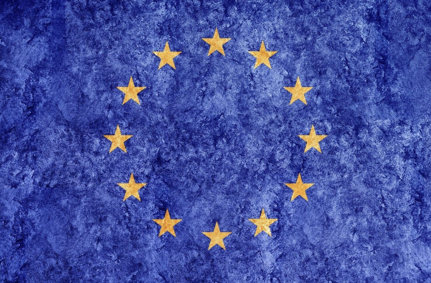 the EU flag zoomed in